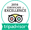 TripAdvisor Certificate Of Excellence 2016